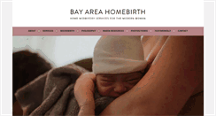 Desktop Screenshot of bayareahomebirth.com